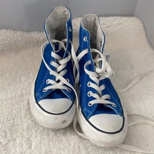 Cobalt Blue High Top Converse